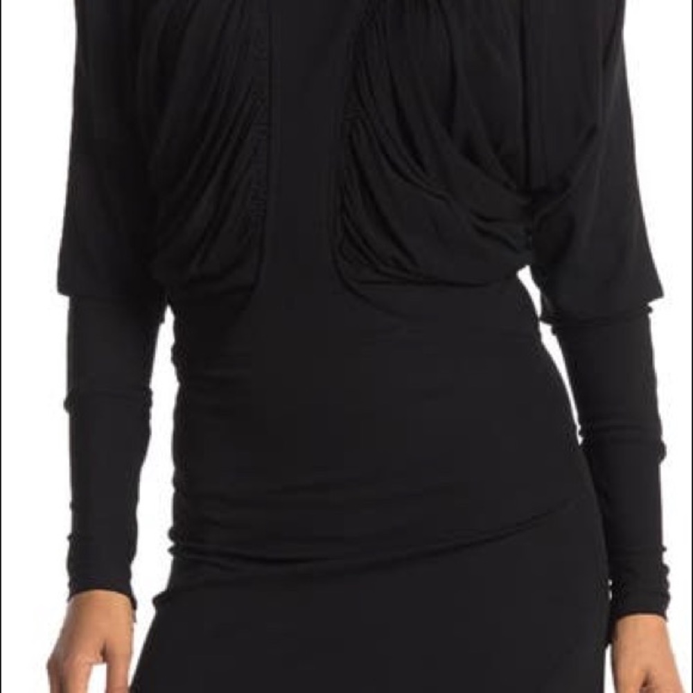Burberry black dress, long with sleeves!